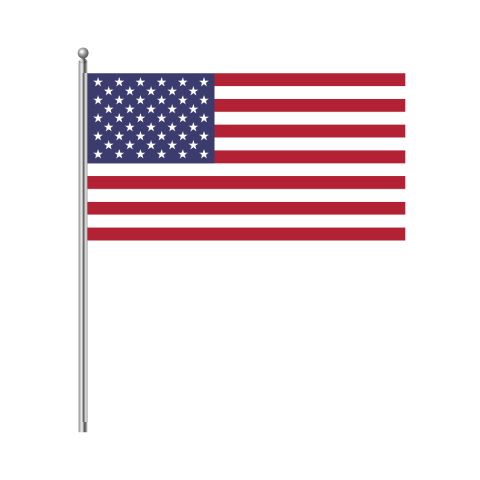 Флаг США - фото на Green Card в Москве